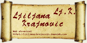 Ljiljana Krajnović vizit kartica
